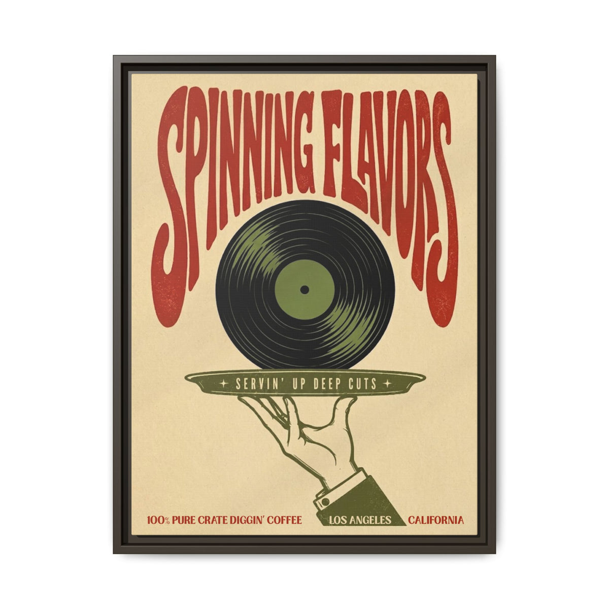Spinning Flavors - Framed Canvas