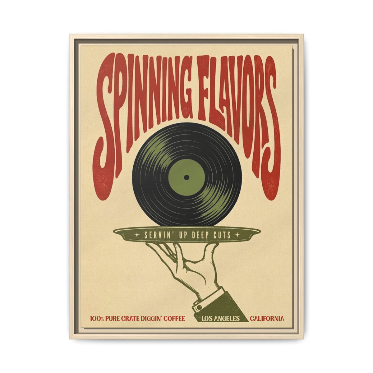 Spinning Flavors - Framed Canvas