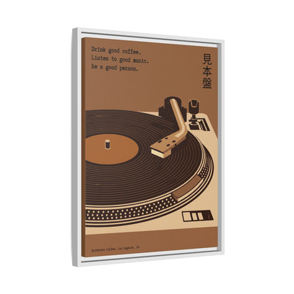 Good Coffee, Good Music - Framed Canvas