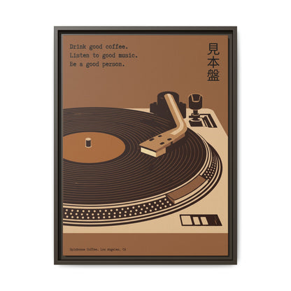 Good Coffee, Good Music - Framed Canvas