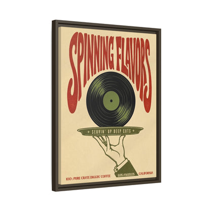 Spinning Flavors - Framed Canvas