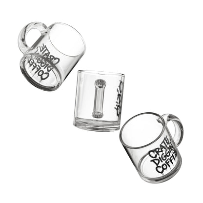 Crate Diggin' - Retro Graffiti Glass Mug (10oz)