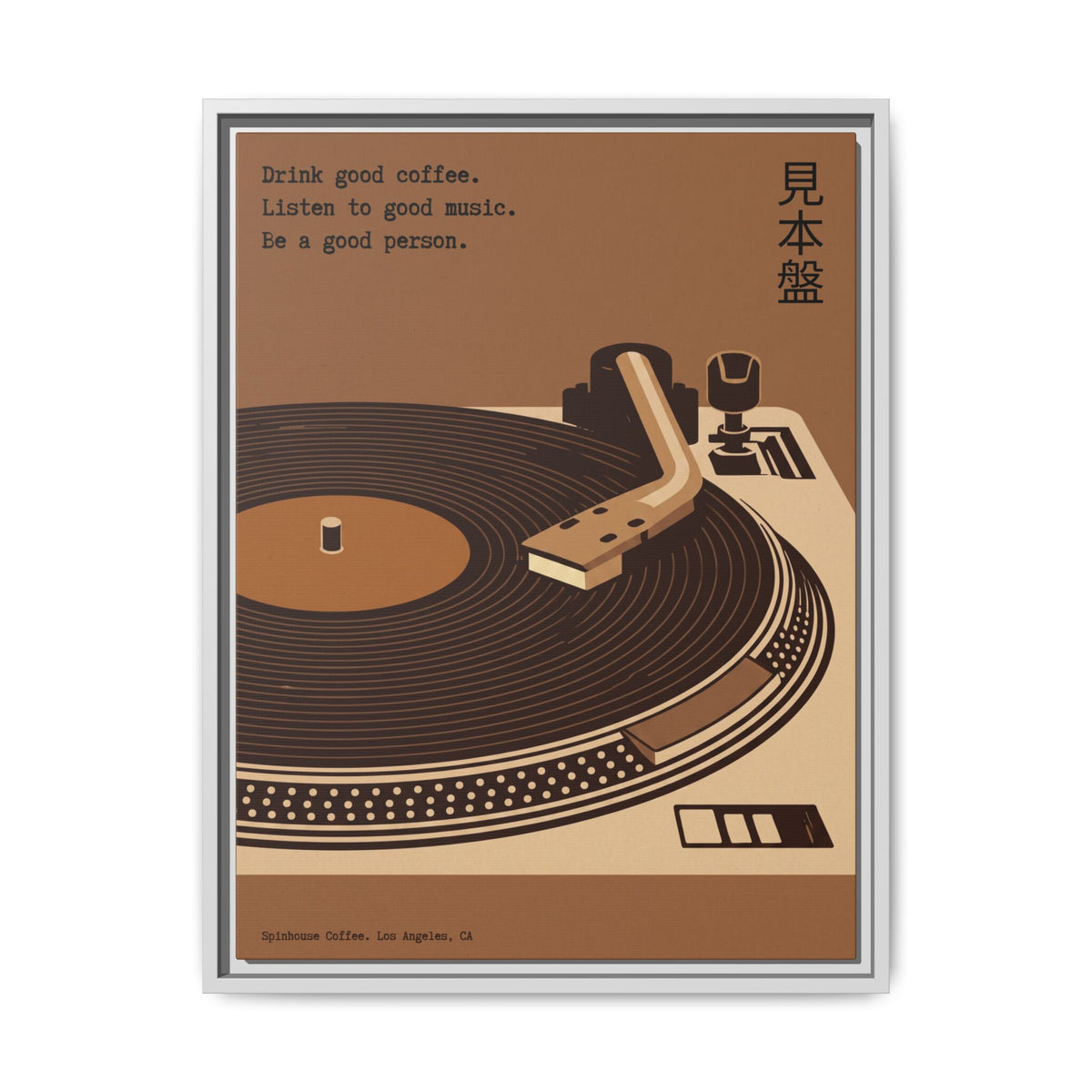 Good Coffee, Good Music - Framed Canvas