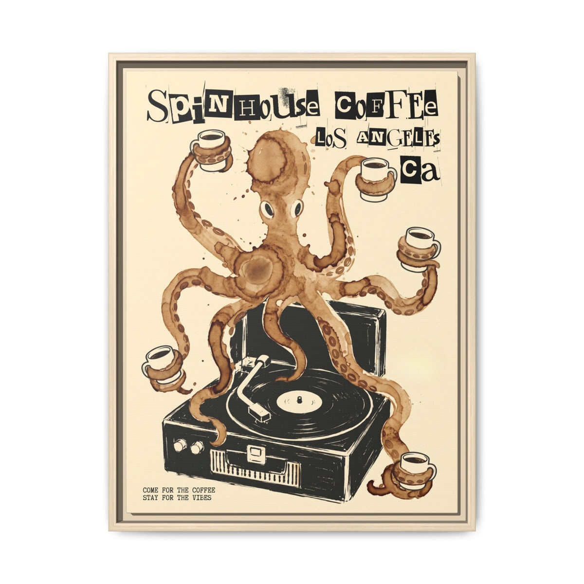 DJ FiveMuggs - Framed Canvas