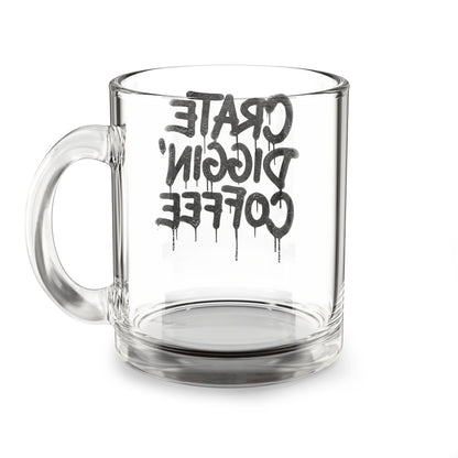 Crate Diggin' - Retro Graffiti Glass Mug (10oz)