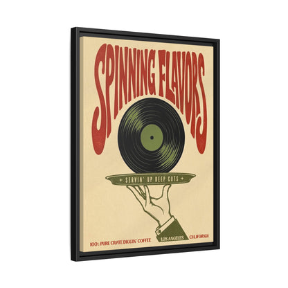 Spinning Flavors - Framed Canvas
