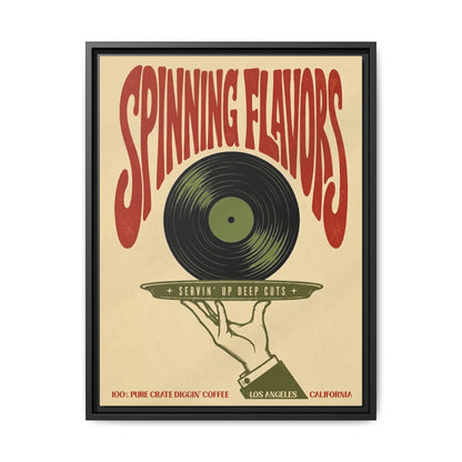 Spinning Flavors - Framed Canvas