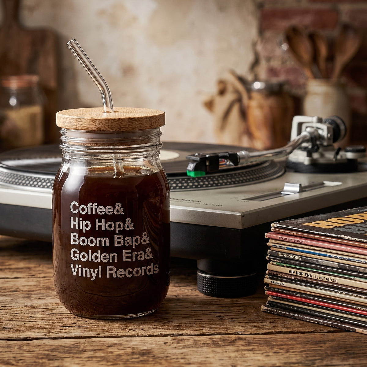 Coffee & Culture  - 16oz Glass Cold Brew Jar