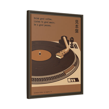 Good Coffee, Good Music - Framed Canvas