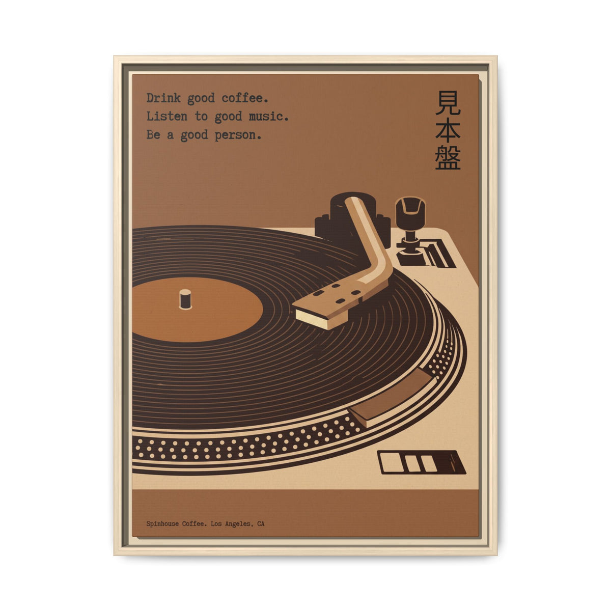 Good Coffee, Good Music - Framed Canvas