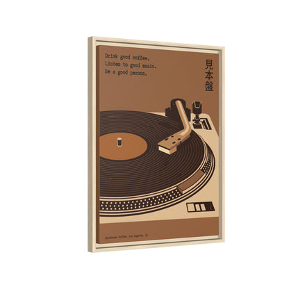 Good Coffee, Good Music - Framed Canvas