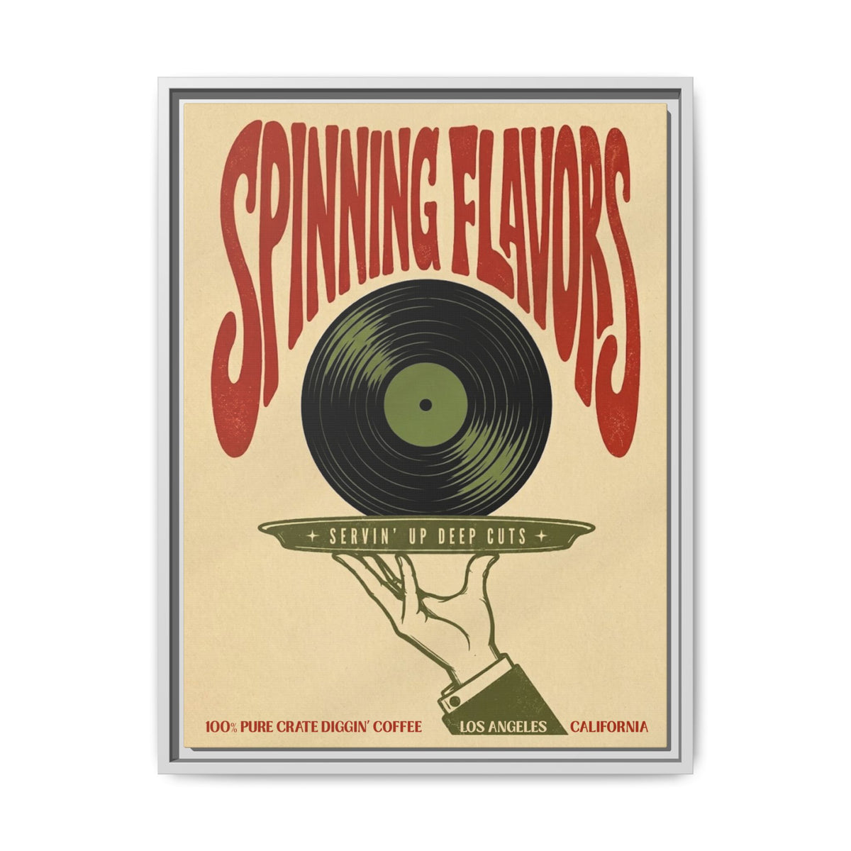 Spinning Flavors - Framed Canvas