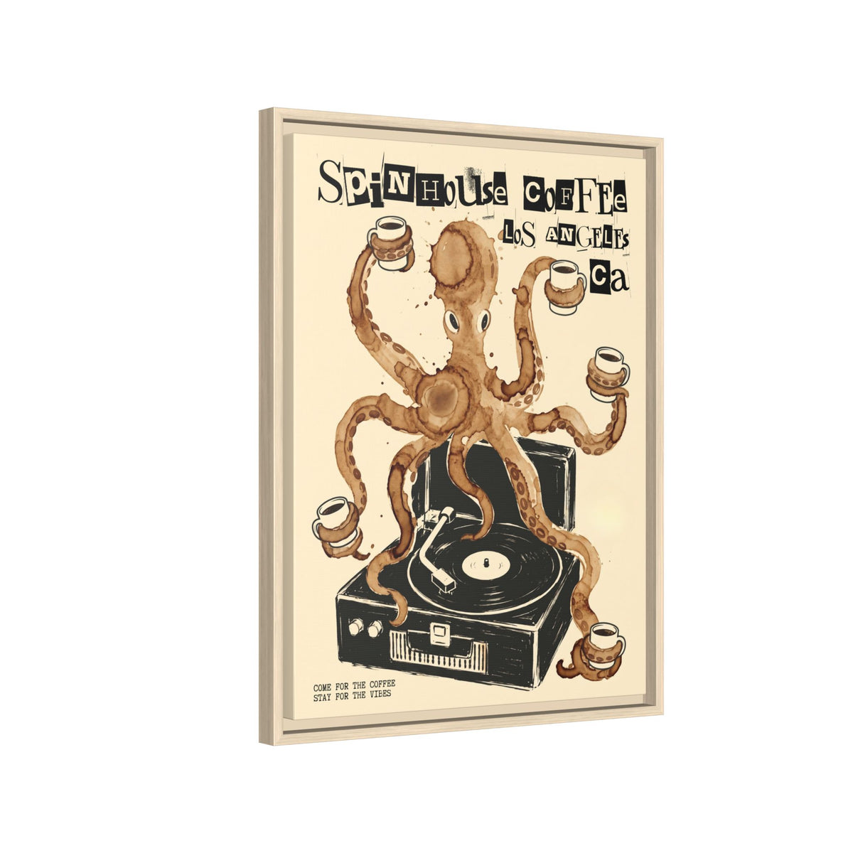 DJ FiveMuggs - Framed Canvas