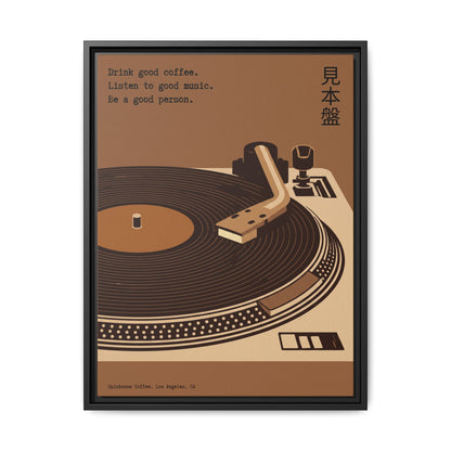 Good Coffee, Good Music - Framed Canvas